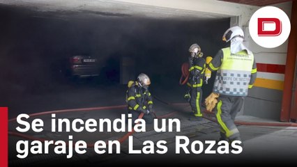 Se queman decenas de coches en el incendio de un garaje en las Rozas