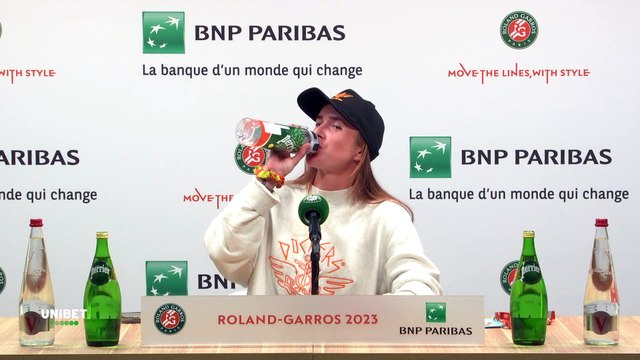 Roland-Garros 2023 - Elina Svitolina : Gaël Monfils is quite easygoing (...) he is quite entertaining and he offers me a lot of support