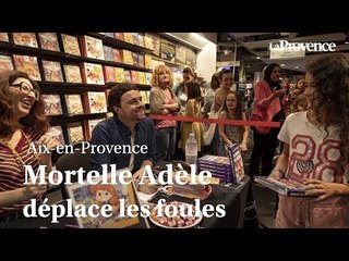 Aix-en-Provence : l'héroïne de bande dessinée Mortelle Adèle déplace les foules