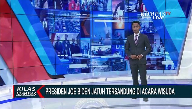 Momen Presiden Amerika Serikat, Joe Biden Jatuh Tersandung di Acara Wisuda