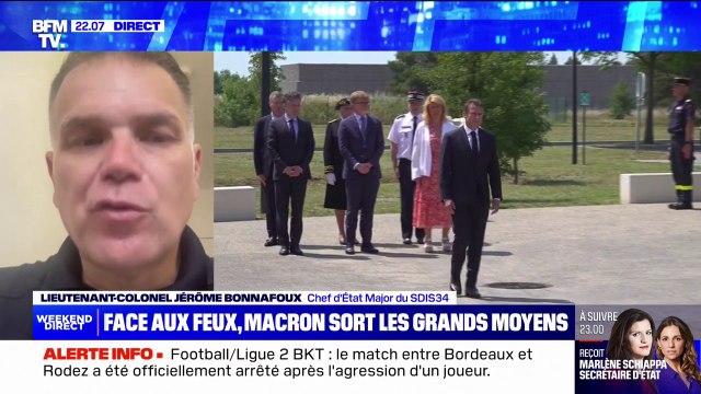 Annonces d'Emmanuel Macron sur les feux de forêt: La force réside dans l'anticipation et là tout a été anticipé , affirme le lieutenant-colonel Jérôme Bonnafoux