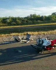 accidente en cadena ruta 66