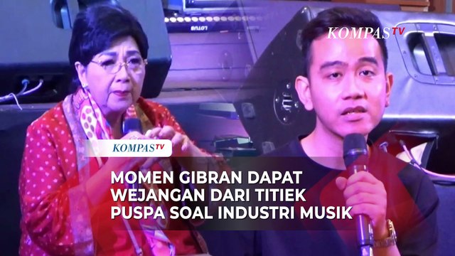 Momen Gibran Dapat Wejangan dari Titiek Puspa soal Industri Seni dan Musik