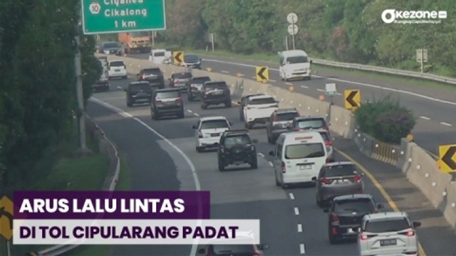 Hari Ketiga Libur Panjang, Arus Lalu Lintas di Tol Cipularang Padat