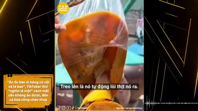 “Ăn ốc bàn ủi hỏng có vất vả là bao”, TikToker thử “nghìn lẻ một” cách mãi vẫn không ăn được, đến cả búa cũng chào thua