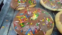 DONUTS Homemade  FRIED and BAKED donuts with Chocolate frosting