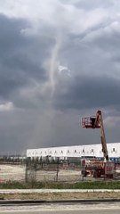 Mini Tornado Briefly Touches Down