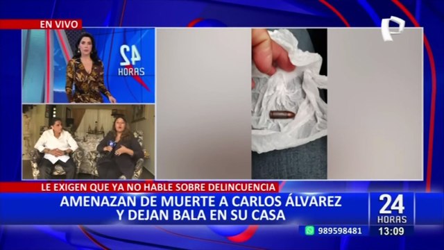 Carlos Álvarez: dejan bala en su casa y le envían mensajes amenazantes