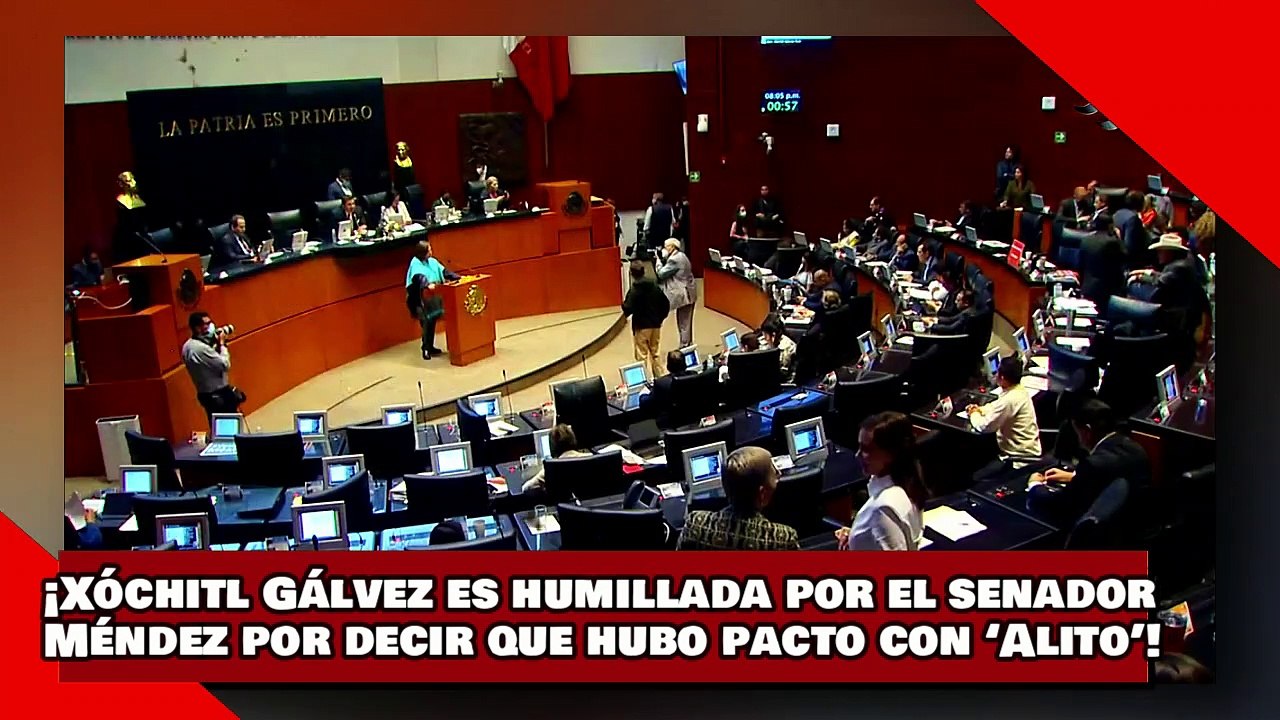¡VEAN! ¡Xóchitl Gálvez es humillada por el senador Méndez por decir que hubo pacto con ‘Alito’!