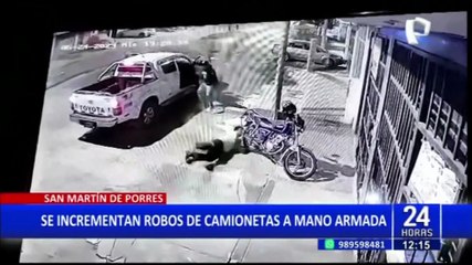 SMP: crece alarma por peligroso incremento de asaltos de camionetas a mano armada