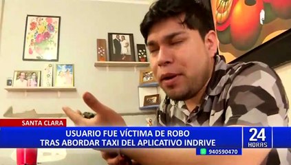 Santa Clara: músico pide taxi InDrive y le roban amenazándolo con cuchillo