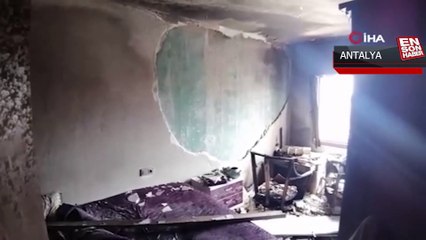 Antalya'da sarjda ısınıp patlayan telefon evin içerisini savaş alanına çevirdi