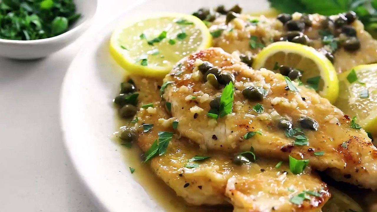 NEW CHICKEN RECIPE - HOT CHICKEN PICCATA for an easy 20-min dinner recipe!