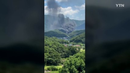 강원 원주 일회용기 창고서 불...10억 원 피해 / YTN