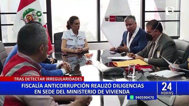 Fiscalía de la Nación allana oficinas del Ministerio de Vivienda