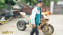 build 2020 BMW S1000rr from wave 110 and paperboard Homemade BMW S1000RR from old motorbike