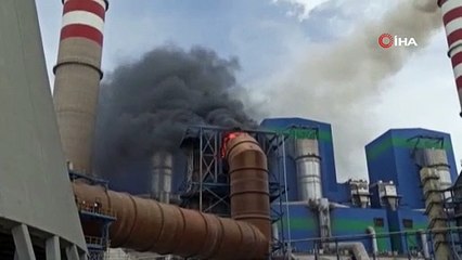 Türkiye'nin en büyük termik santralinde yangın!