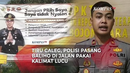 Tiru Caleg, Polisi di Cilegon Pasang Baliho Klaim Sebagai Inovasi Sampaikan Pesan Pelayanan