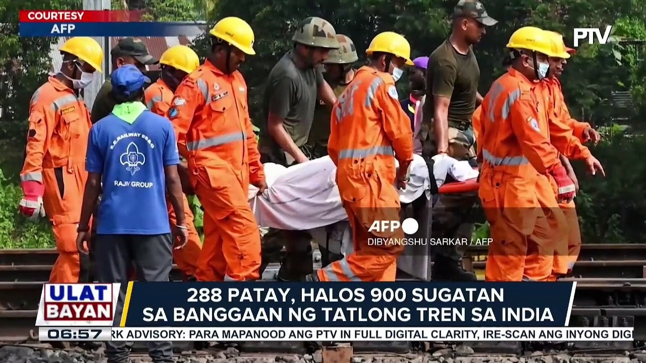 Halos 300 katao, patay sa salpukan ng 3 tren sa India