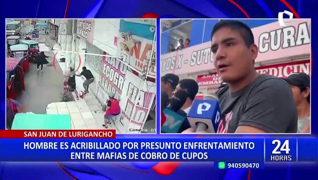 SJL: joven es acribillado por presunto enfrentamiento entre mafias de cobro de cupos
