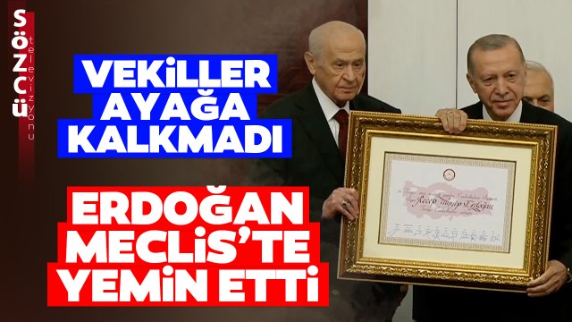 Erdoğan Yemin Ederken Ortalık Karıştı! Meclis Yeni Döneme Gergin Başladı
