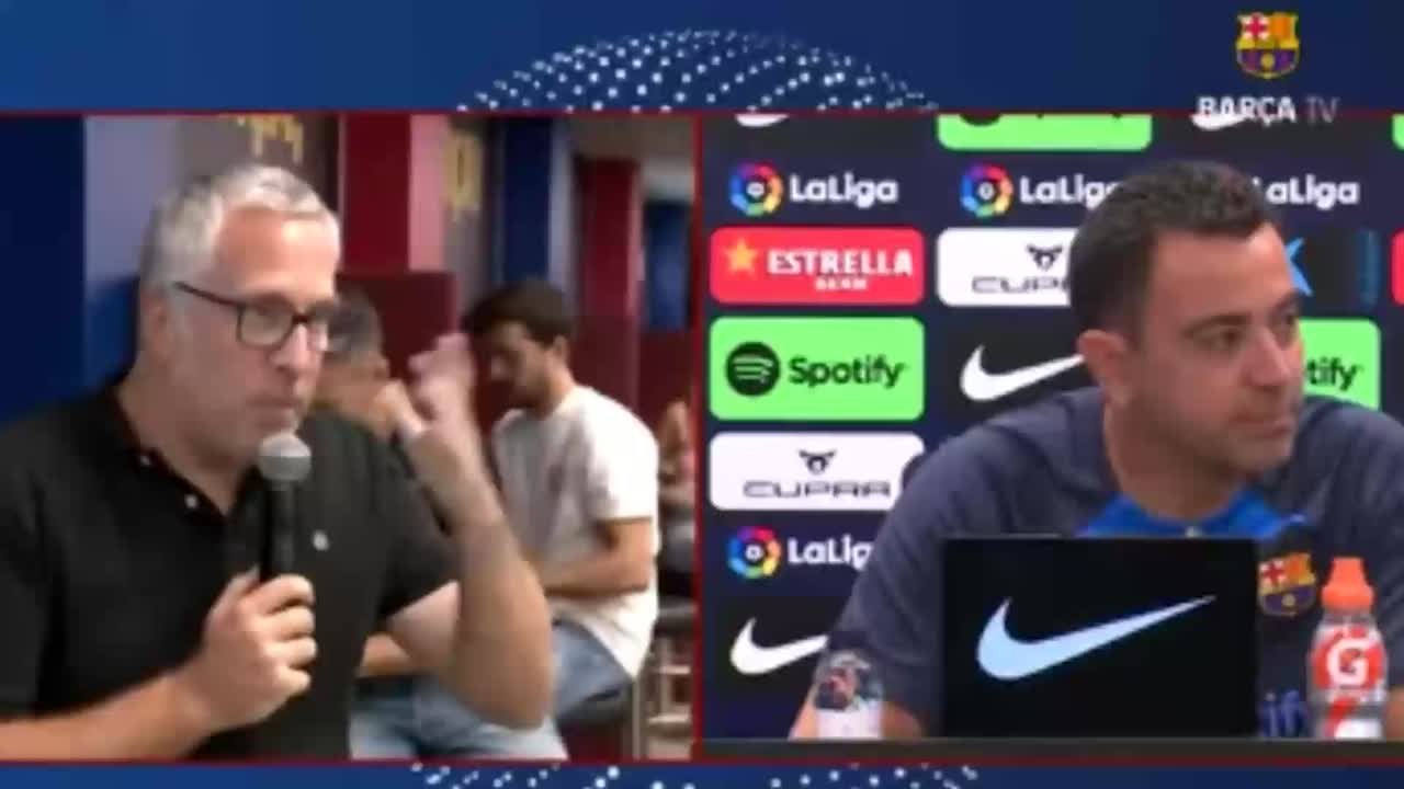 Rueda de prensa Xavi antes de visitar al Celta