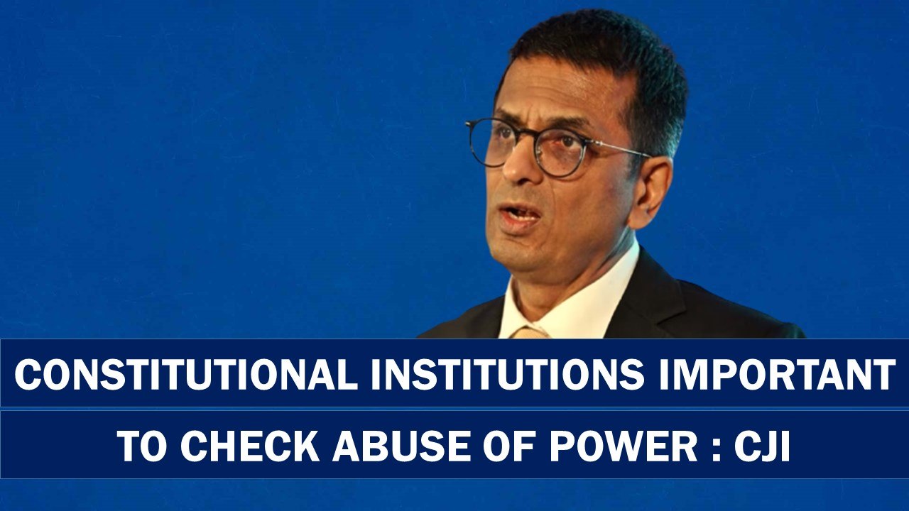 CJI stresses the Role of Constitutional Institutions in Safeguarding Rights| Chandrachud| Cambridge