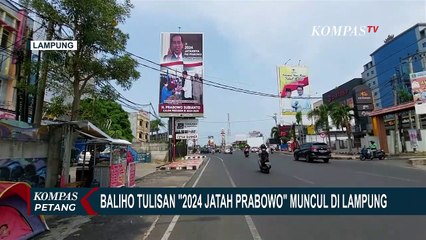 Baliho Berukuran Besar Tulisan 2024 Jatahnya Pak Prabowo! Terpasang di Lampung