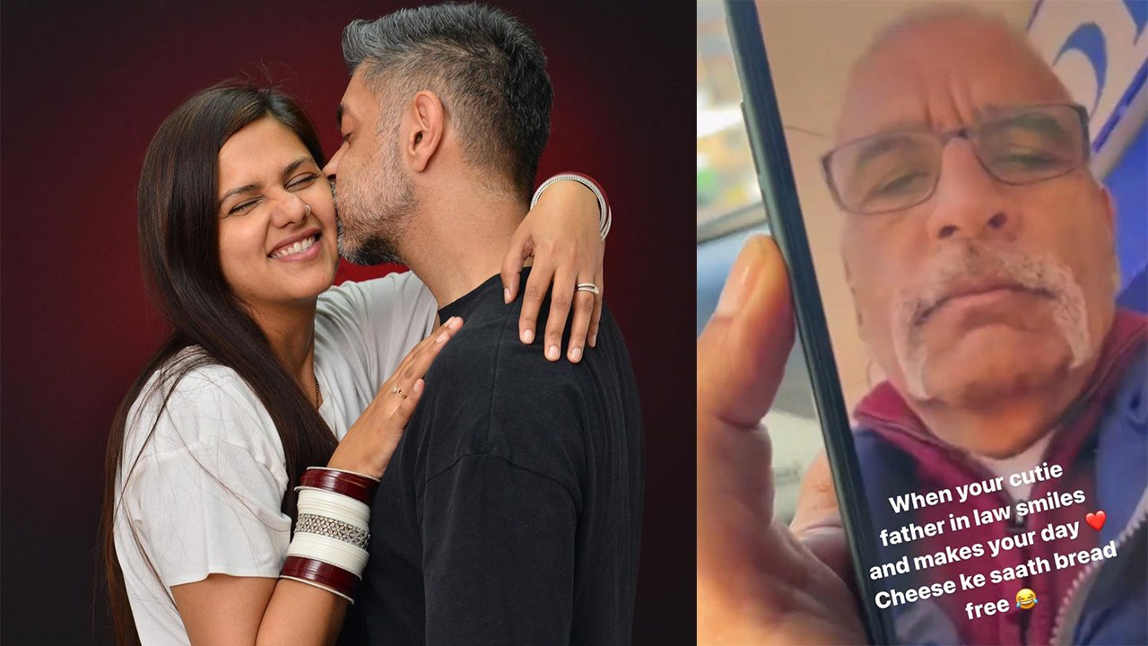Dalljiet Kaur ने Nikhil Patel के पापा यानि अपने Father In Law के साथ Share किया प्यारा सा Video