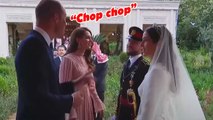 Prince William overheard telling Kate to 'chop chop' at Jordan royal wedding