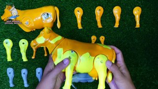 Merakit Mainan Sapi Perah , Mainan Kuda Dan Mainan Gajah