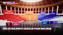 Législatives: Ensemble en tête mais très loin de la majorité absolue, performance historique pour le RN avec 75 à 95 députés