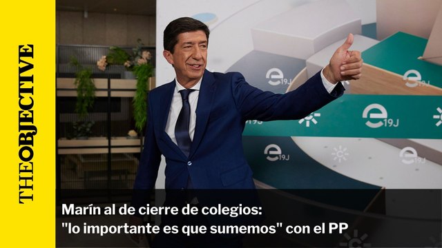 Marín dice antes de cierre de colegios que lo importante es que sumemos con PP