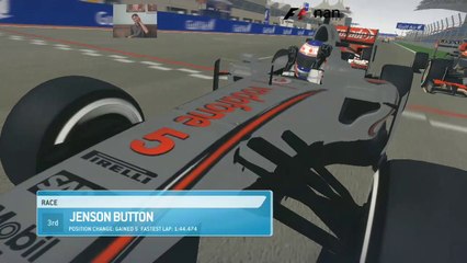 Jenson Button mampu mengusik dominasi pembalap unggulan dengan finish di posisi 3 Bahrain International Circuit | F1 2013