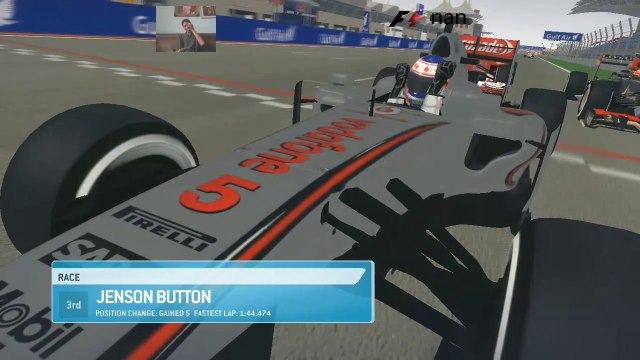 Jenson Button mampu mengusik dominasi pembalap unggulan dengan finish di posisi 3 Bahrain International Circuit | F1 2013