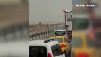Şereflikoçhisar-Aksaray Karayolu'nu sel böyle vurdu