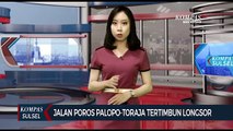 Jalan Poros Tertimbun Longsor Seorang Warga Pingsan Tempuh Jalur Alternatif