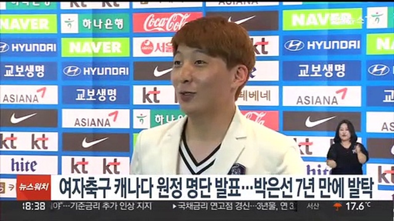 여자축구, 캐나다 원정 명단 발표…박은선 7년 만에 발탁