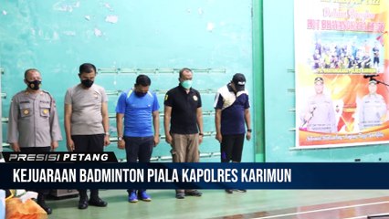 Dalam Rangka Hari Bayangkara Ke-76 Polres Karimun Buka Turnamen Badminton