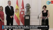 Echenique brama contra el Rey y Ayuso por el busto de Felipe VI en la sede del Gobierno de Madrid