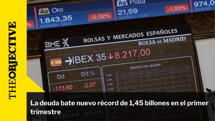 La deuda bate nuevo récord de 1,45 billones en el primer trimestre
