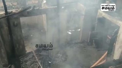 காலையில் திடீரென தீப்பிடித்து எரிந்த வீடுகள்; கடலூரில் பரபரப்பு!