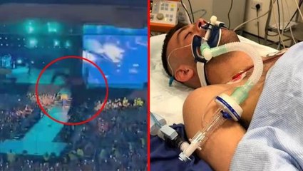 Harry Styles'in konserinde bir izleyici 10 metre yükseklikten yere düştü