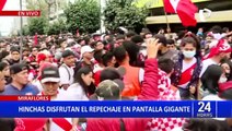 SJM: ¡Siempre alentando! hinchas de la Selección Peruana vivieron el repechaje en pantalla gigante