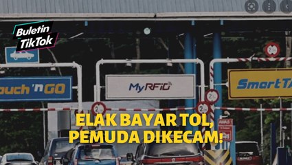 Elak bayar tol, pemuda dikecam!