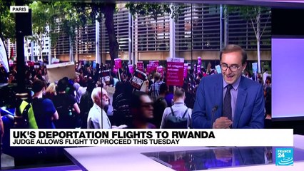 UK presses ahead with plan for migrant deportation flight to Rwanda despite critics