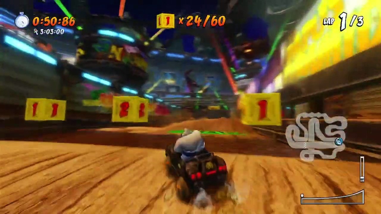Tiny Arena Gold Relic Race Gameplay - Crash Team Racing Nitro-Fueled