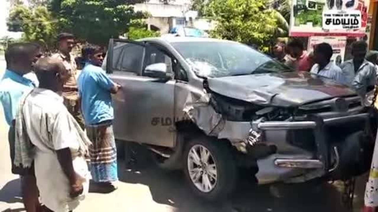 காரில் வந்த எமன்; ஒரு நிமிடத்தில் நிகழ்ந்த சோகம்!