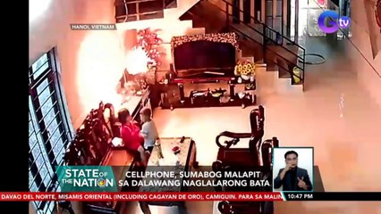 Cellphone, sumabog malapit sa dalawang naglalarong bata | SONA