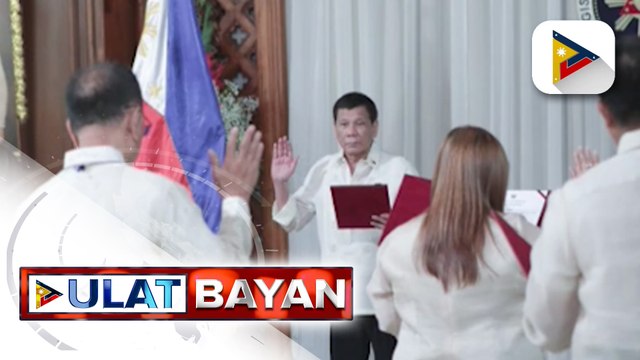 Oath taking ng ilang mga nanalong kandidato sa iba't ibang posisyon, pinangunahan ni Pres. Duterte